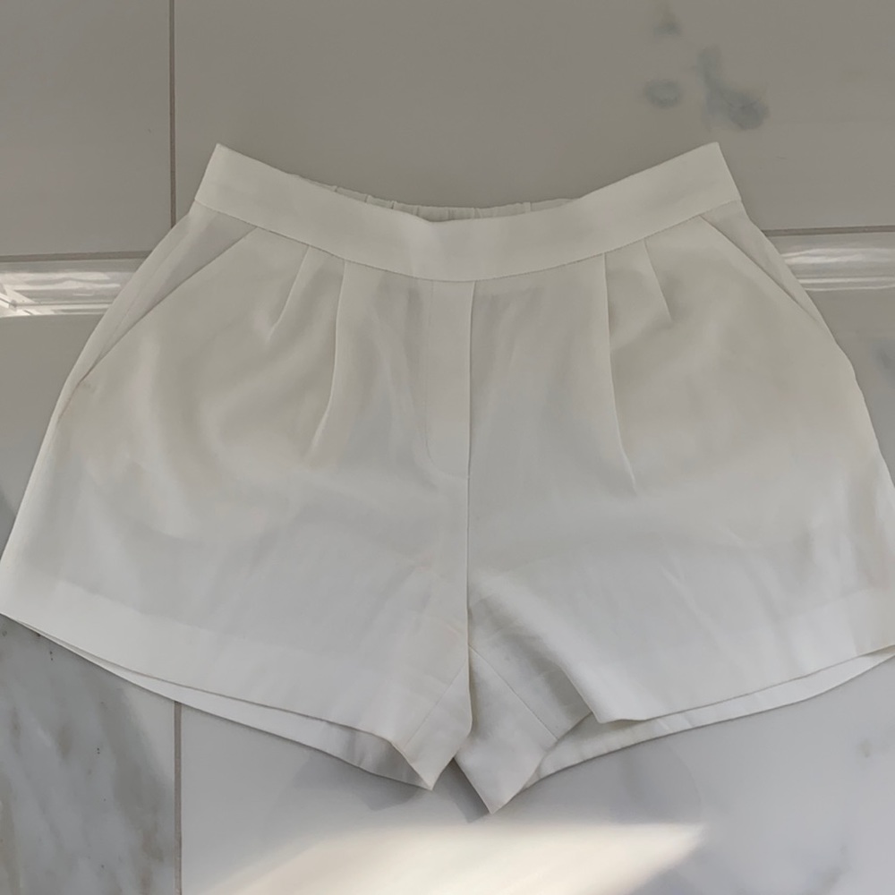 Babaton Cream Dress Shorts